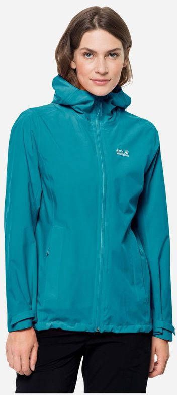 Jack Wolfskin Pack & Go Shell Jas Dames Blauw