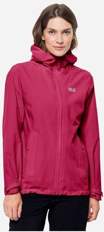 Jack Wolfskin Pack & Go Shell Jas Dames Rood