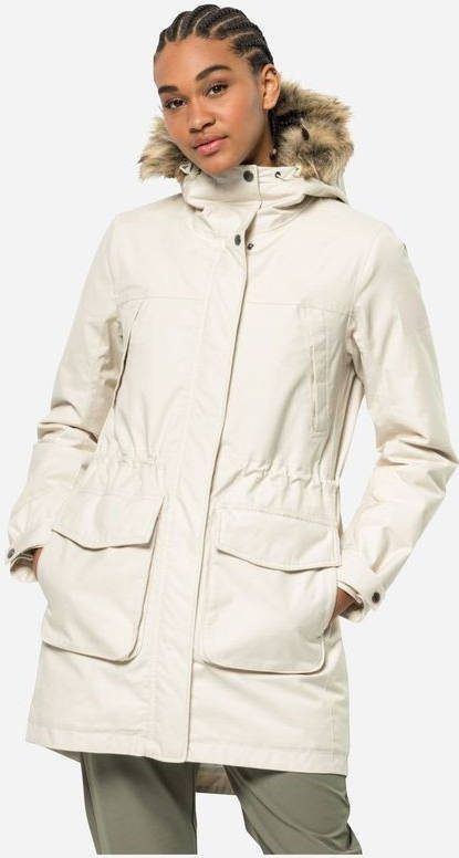 Jack Wolfskin Winterfrost Gevoerde Dames Parka Wit