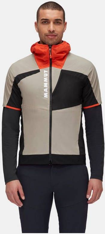 mammut Aenergy Gevoerde Hybride Hooded Vest Bruin