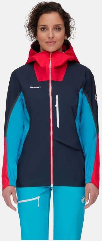 mammut Norwand Light Hooded Hardshell Jas Dames Blauw