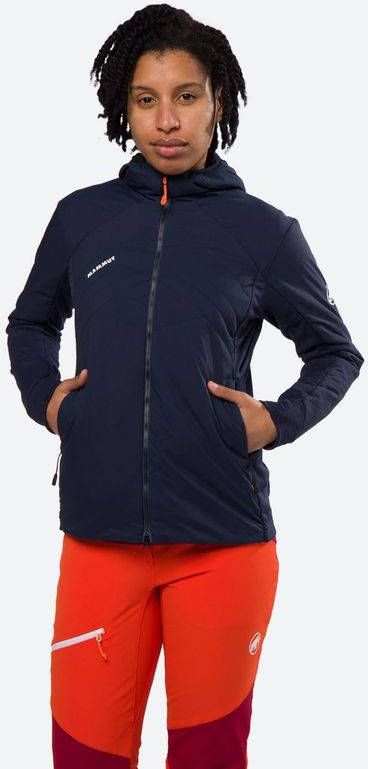 mammut Rime Light In Flex Hooded Jacket Women Blauw