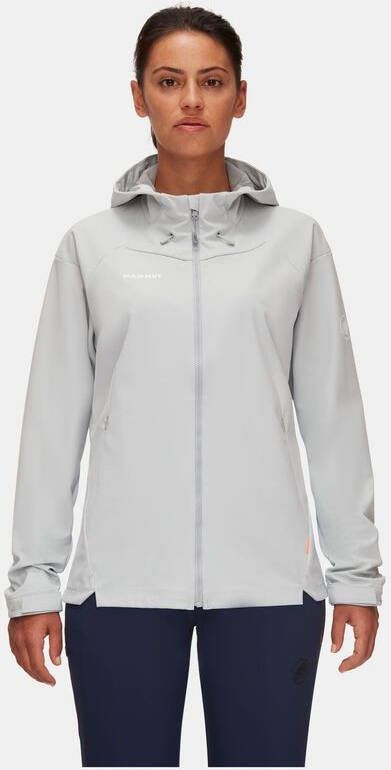 mammut Sapuen SO Hooded Softshell Jas Dames Wit