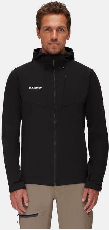 mammut Sapuen SO Hooded Softshell jas Zwart
