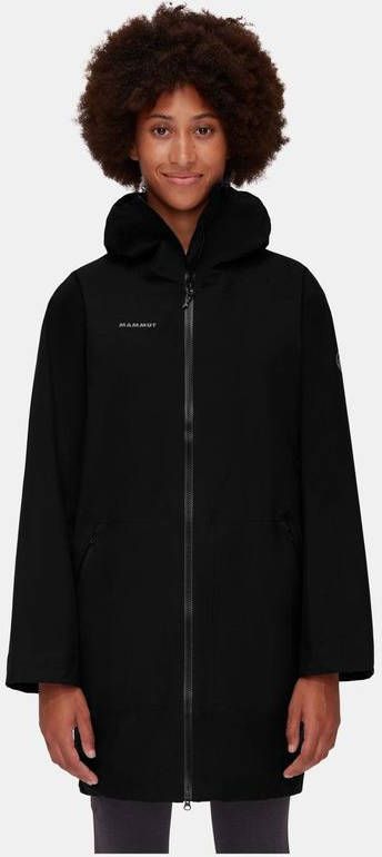 mammut Seon Hs Poncho Hooded Dames Jas Zwart