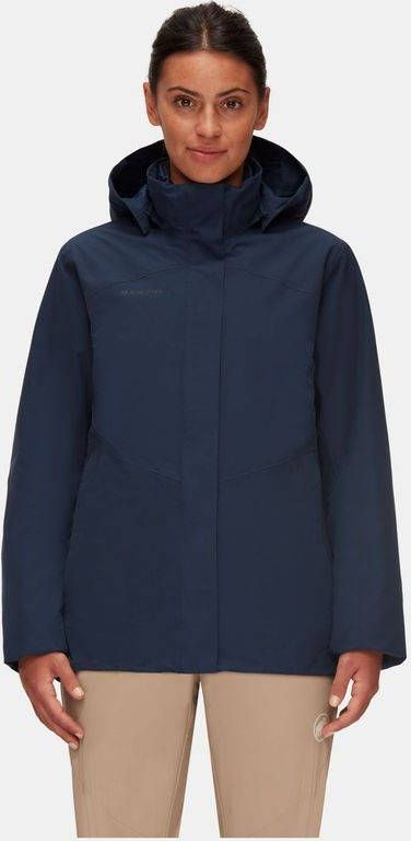 mammut Trovat 3 in 1 Hs Hooded Dames Jas Blauw