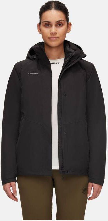 mammut Trovat 3 in 1 Hs Hooded Dames Jas Zwart