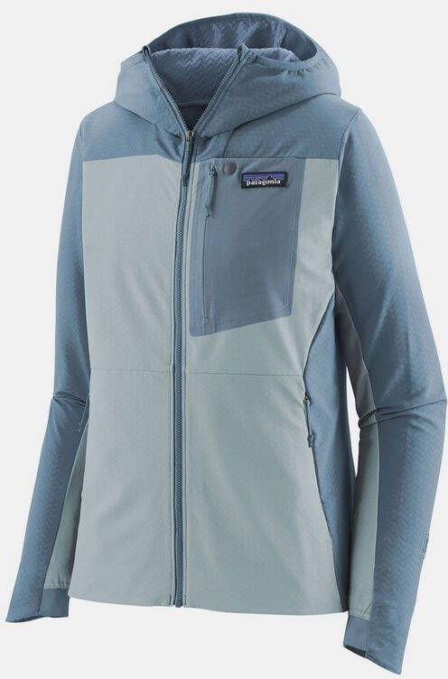 Patagonia R1 Crossstrata Hoody Jas Blauw