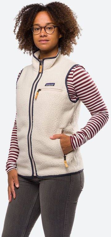 Patagonia Retro Pile Vest Bodywarmer Dames Wit