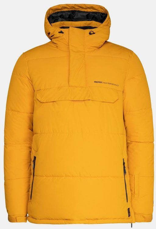 Protest ski anorak Barnard donkergeel