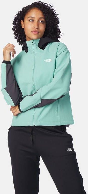 The North Face Athletic Outdoor Hoodie Softshell Jas Dames Groen