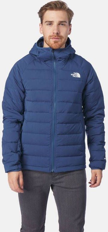 The North Face Belleview Stretch Down Hoodie Jas Blauw