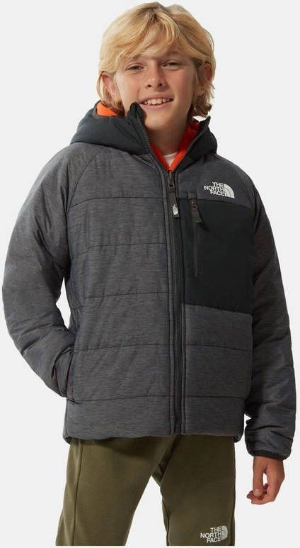 The North Face Reversible Perrito Jas Junior Donkergrijs/Middengrijs