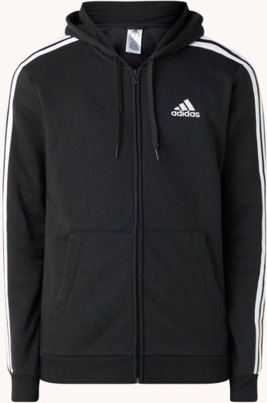 adidas Sportswear Capuchonsweatvest Essentials fleece 3STREPEN capuchonjack
