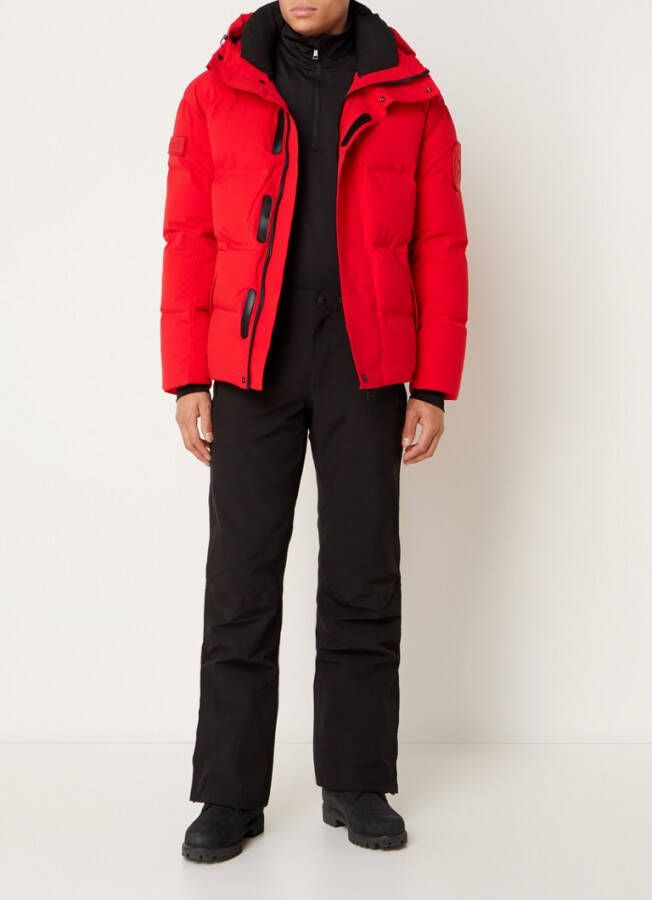 Airforce Copper Mountain gewatteerde ski jas met ritszakken en capuchon