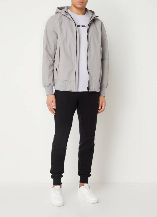 Airforce Crinkle jack met capuchon en ritszakken