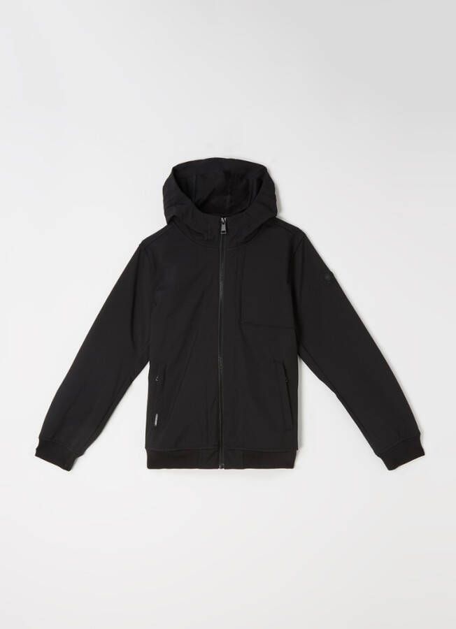 Airforce Softshell jack met ritszakken en capuchon