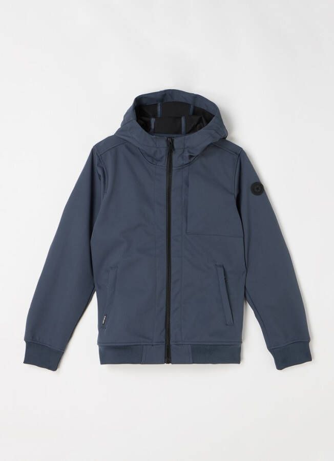Airforce Softshell jack met ritszakken en capuchon