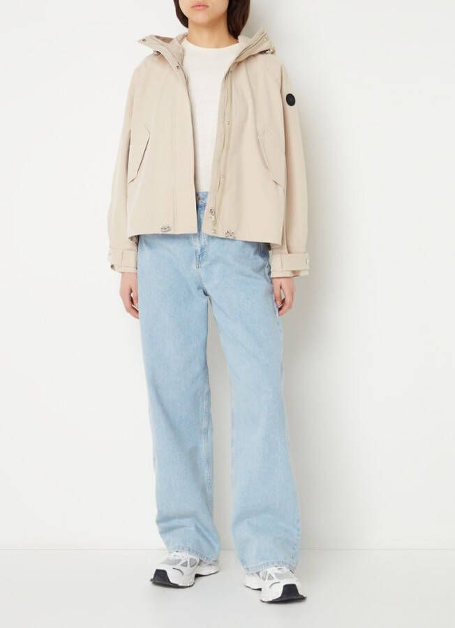 Airforce Softshell jas met klepzakken en capuchon