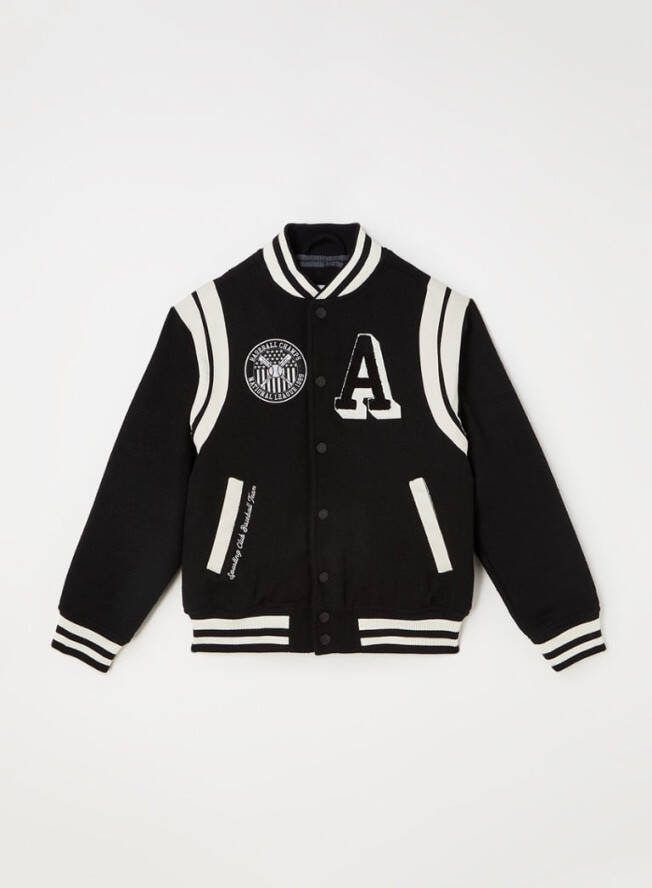 America Today Jongens Varsity Jacket Jerico Jr Zwart