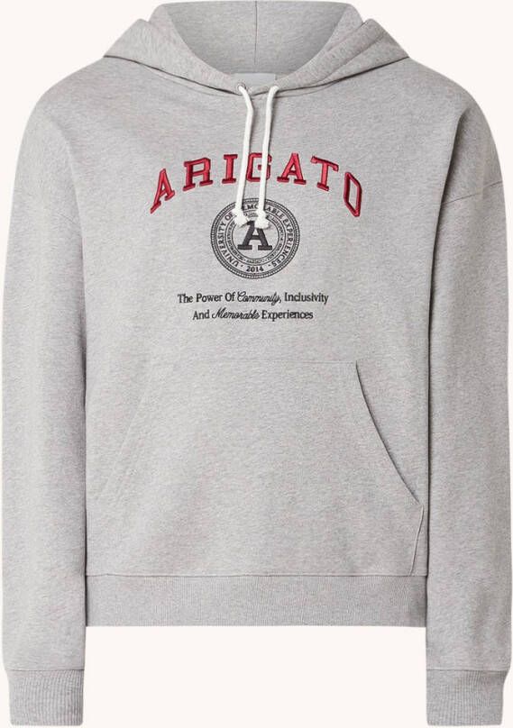Axel Arigato University hoodie van biologisch katoen met logoborduring