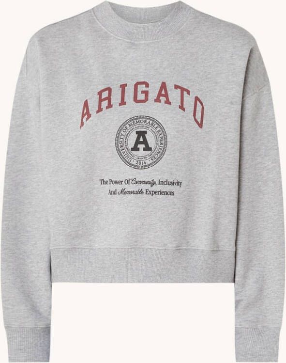 Axel Arigato University sweater van biologisch katoen met logoprint