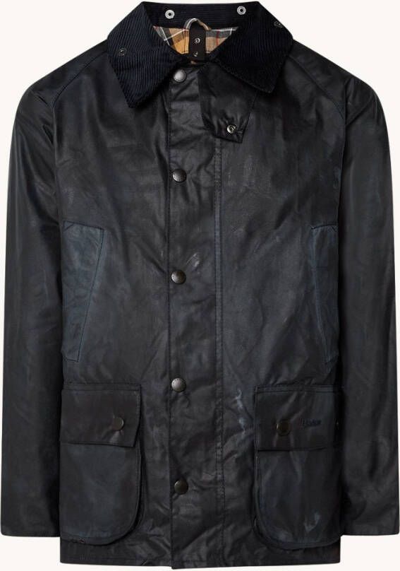 Barbour Bedale jack met opgestikte zakken en kraag van corduroy