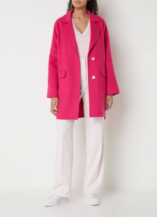 Beaumont Mantel in wolblend met klepzakken