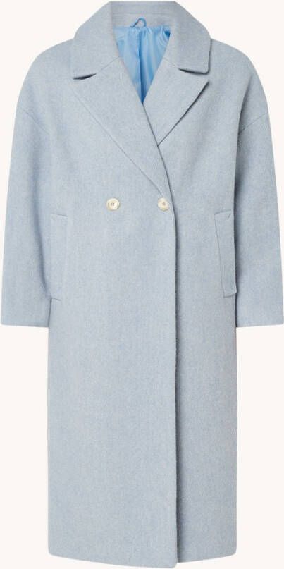 Benetton Mantel in wolblend met streeppatroon