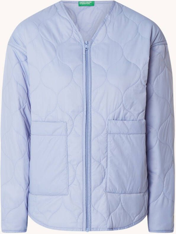 Benetton Gewatteerd jack met quilt patroon