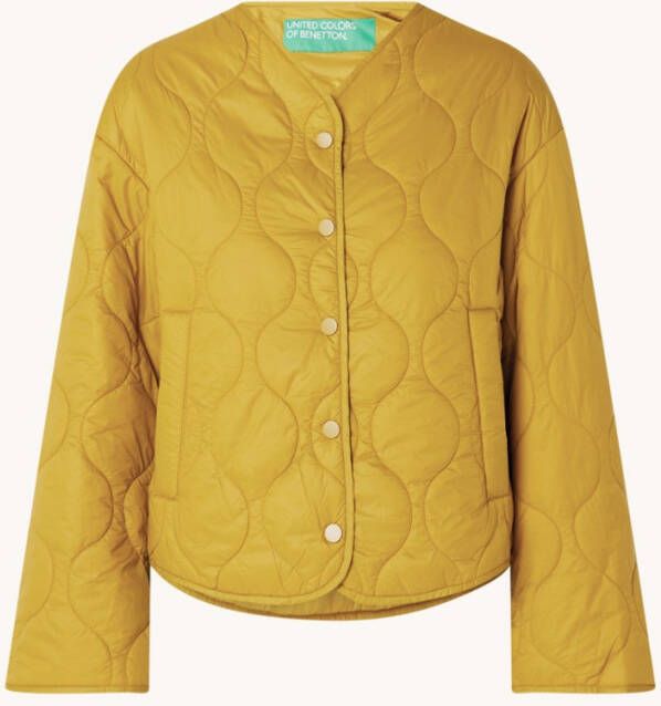 Benetton Gewatteerd jack met steekzakken en quilt patroon