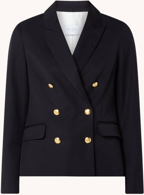 by-bar by bar Ilara double breasted blazer met klepzakken