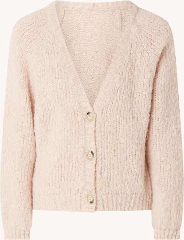 by-bar by bar Mae Hector gebreid vest in alpaca wolblend