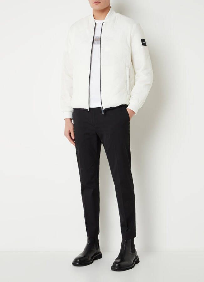 Calvin Klein Crinkle Onion bomberjack met quilt patroon