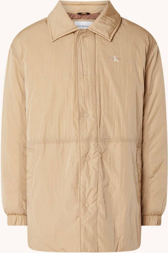 Calvin Klein Gewatteerd jack met kraag