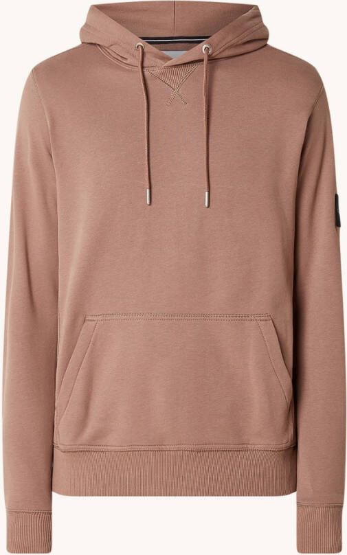 Calvin klein Monologo Sleeve Badg J30J314036Gve Jeans, Beige, Heren