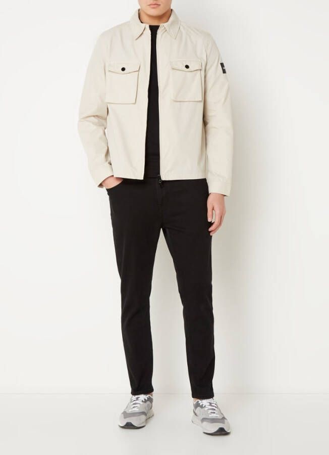 Calvin Klein Overshirt met opgestikte zakken en logopatch