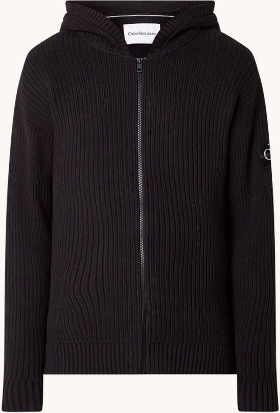 Calvin Klein Vest MONOLOGO BADGE ZIP THROUGH