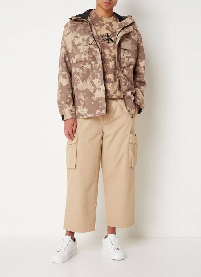 Calvin Klein Windbreker met capuchon en print
