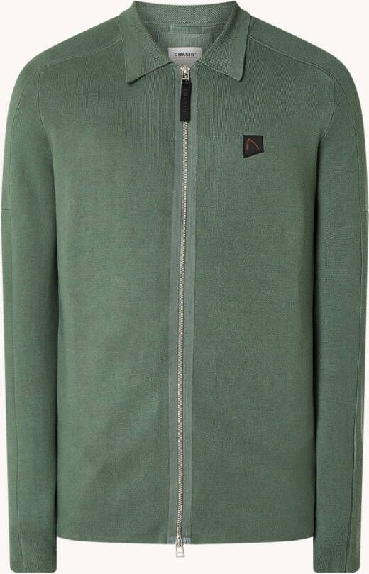 CHASIN' Oscar sweatvest met polokraag