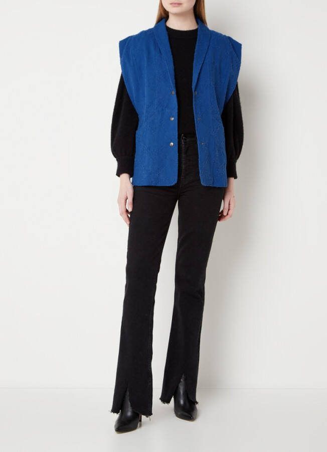 Co'Couture Harlow gilet met destroyed afwerking
