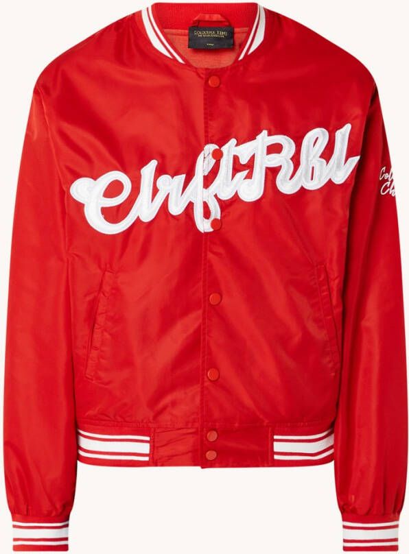 Colourful Rebel Felicia bomberjack van satijn met logo