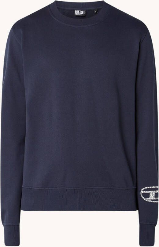 Diesel Ginn D sweater met logo en backprint