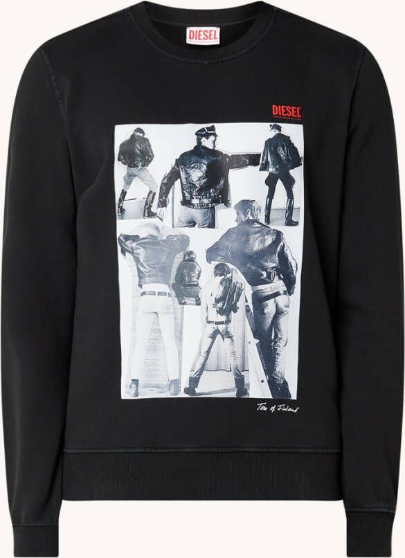 Diesel Pr S Ginn Sweater met logo en backprint