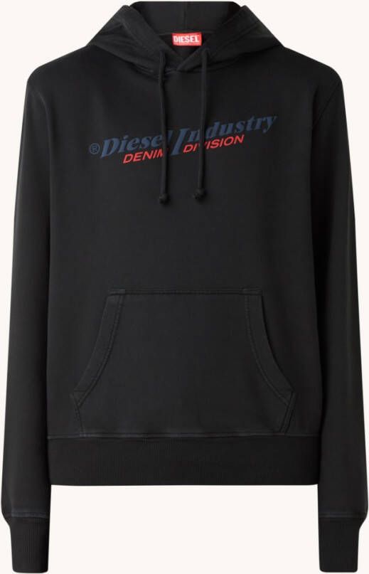Diesel S Ginn Hood Indfelpa hoodie , Zwart, Heren