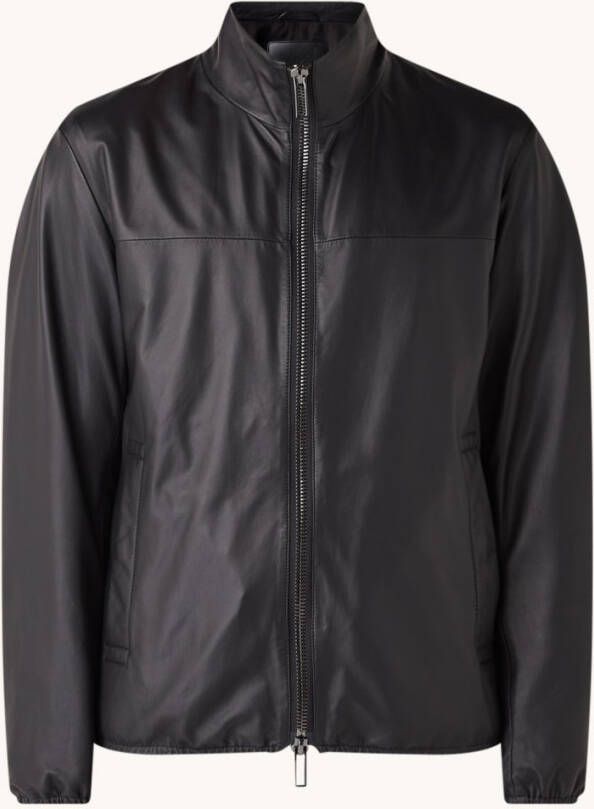 Emporio Armani Jack van lamsleer met opstaande kraag