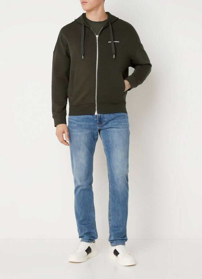 Emporio Armani Sweatvest met logo en steekzakken