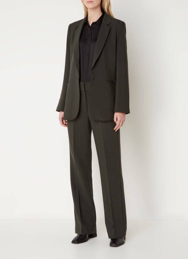 Expresso Blazer met paspelzakken