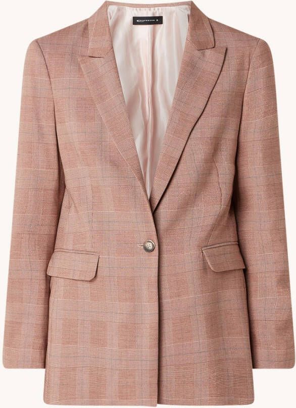 Expresso Blazer met klepzakken en lurex