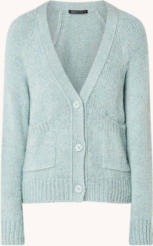 Expresso Grofgebreid vest met opgestikte zakken